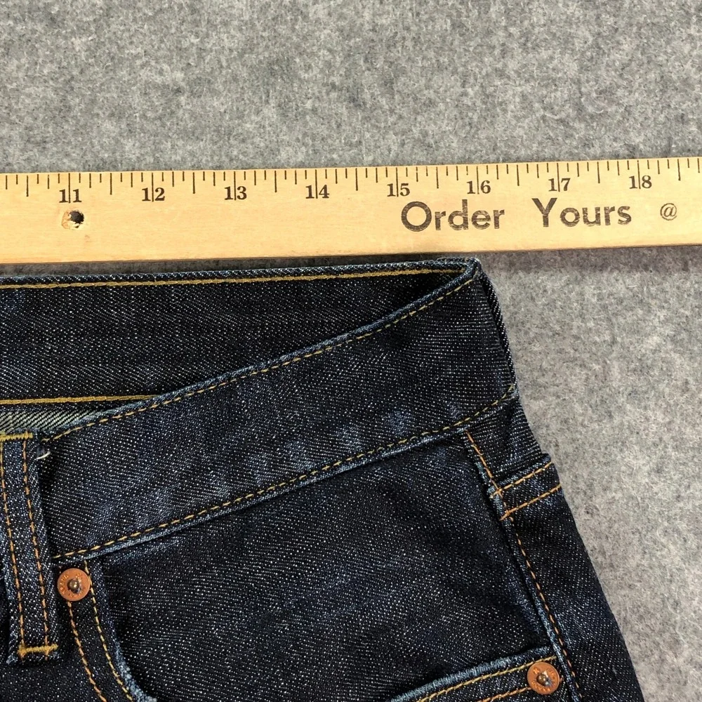 Lucky Brand 329 Classic Straight Mens Jeans 32x32 Blue Dark Wash Stretch Denim